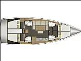 Dufour 460 Grand Large - Layout